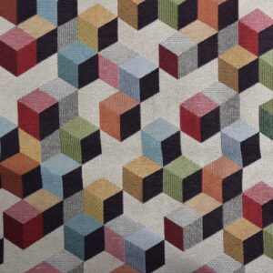 TEJIDO GOBELINO SERIE CUBO